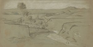 Roma Manzarası, c. 1900. by Elihu Vedder