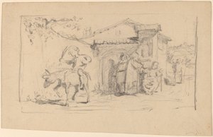Oğul ve Eşek, c. 1859. by Elihu Vedder