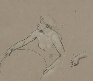 Bahar Figürü Çalışmaları by Elihu Vedder