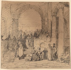 Eski Ustadan Sonra Çalışmak by Elihu Vedder