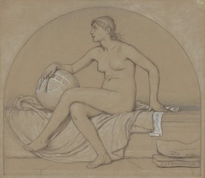 Astronomi Çalışması, 1892. by Elihu Vedder