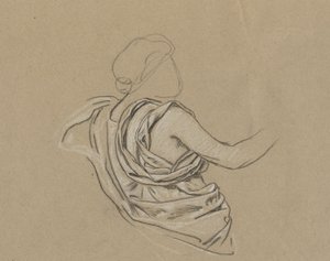 Sonbahar Figürü Çalışması by Elihu Vedder