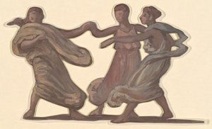 "Yunan Kızları Yıkanıyor" Çalışması by Elihu Vedder