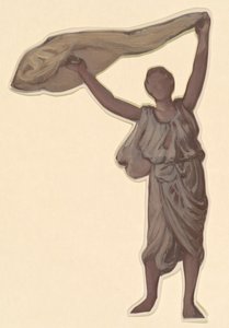 Yunan Kızlarının Banyo Yapması Çalışması, c. 1872. by Elihu Vedder