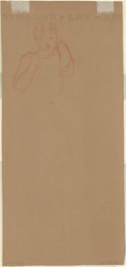 "Yıkanan Yunan Kızları" Çalışması [verso] by Elihu Vedder