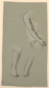 Bir modelin incelenmesi by Elihu Vedder