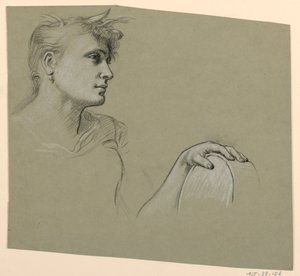 Şekil çalışması by Elihu Vedder