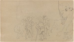 Köy Manzarası, c. 1859. by Elihu Vedder