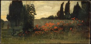 Selvi ve haşhaş by Elihu Vedder