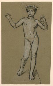 bir çeşme tasarımı için şekil çalışması by Elihu Vedder