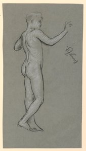 bir çeşme tasarımı için şekil çalışması by Elihu Vedder