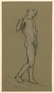 bir çeşme tasarımı için şekil çalışması by Elihu Vedder