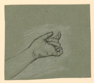 bilek ve sol el çalışması by Elihu Vedder