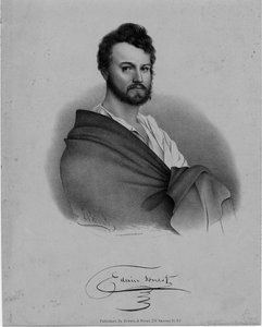 Edwin Forrest (1806-72), aktör, Nathaniel Currier litografi, Brown und Minot, New York tarafından yayınlandı