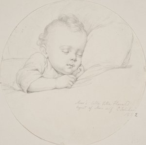 "Annenin kendi çizdiği minik minik Harald" by Elisabeth Jerichau Baumann