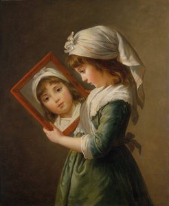 Julie Le Brun 1780-1819 Aynaya Bakmak, 1787.