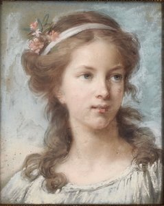 genç bir kızın portresi by Elisabeth Louise Vigee Lebrun