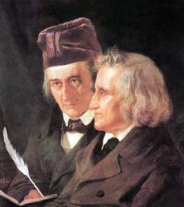 Grimm kardeşler: Jacob (1785-1863) ve Wilhelm (1786-1859) Elisabeth Jerichau-Baumann