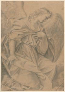 Diz çökmüş bir melek by Elisabetta Sirani