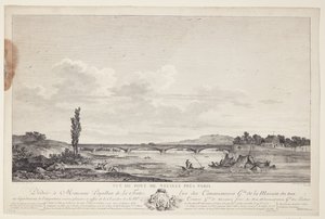 Pont de Neuilly'nin görünümü (Paris yakınlarındaki Vuë du Pont de Neuilly) by Elise Saugrain
