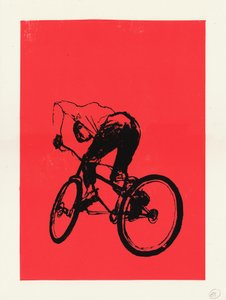 Motorcu çocuk, 2012 (serigrafi) by Eliza Southwood