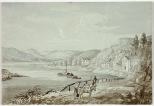 Ren Nehri (rekto) ve Anne ve Çocuk (verso) üzerinde by Elizabeth Murray
