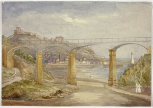 Scarborough (rekto) ve Anne ve Çocuklu Ev Taslağı (verso) by Elizabeth Murray