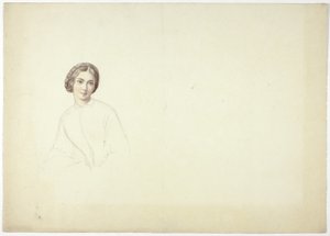Kadın Portresi Çalışması by Elizabeth Murray