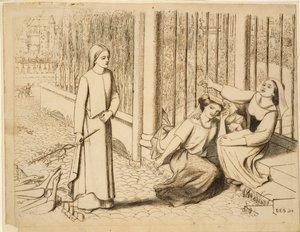 Pippa Geçişleri, 1854 by Elizabeth Siddal