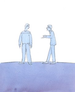 Çiçek hastalığına yakalanan kişi, tedavisini anlatırken coşkulu ve sevinçlidir; ve insanların günahları bağışlanıp şükrettikleri zaman böyledir, 2004 (kağıt üzerinde w/c) by Elizabeth Wang