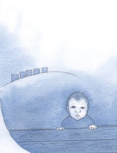 Mesih, bir bebek, gerçek Tanrı ve gerçek insan olarak, sevgi ve sıcaklığı bekleyerek başkalarına tabiydi, 2000 (kağıt üzerinde w/c) by Elizabeth Wang