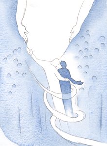 Mesih bana güvence verdi ve ruhumu sevgiyle sardı ve beni ışığa doğru yönlendirdi, 2000 (kağıt üzerinde w/c) by Elizabeth Wang