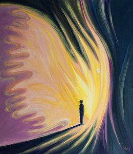 Tanrı sevgiyle yarattığı her insana bir Koruyucu Melek verir, 2000 (gemide petrol) by Elizabeth Wang
