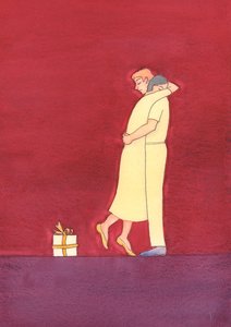 Bizi seven Tanrı, sevdiğinin gözlerini kamaştıran, ancak tatlılığı ve nazik bakımıyla kalbine en derinden dokunan en sadık aşık gibidir, 2003 (kağıt üzerinde w/c) by Elizabeth Wang