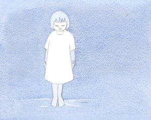 Üzüntü ve bağışlamanın, kefaretin ve telafinin ardından vaftiz cübbesi giymiş bir çocuk gibi olduğumu bana gösterdi., 2000 (kağıt üzerinde w/c) by Elizabeth Wang