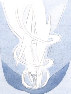 Komünyonda, Mesih ruhu görkemiyle korur, 2000 (kağıt üzerinde w/c) by Elizabeth Wang