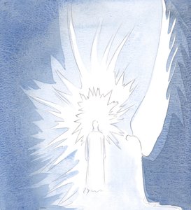 İsa bizim hayallerimiz veya dikkatimizin dağılmasından rahatsız değil, 2000 (kağıt üzerinde w/c) by Elizabeth Wang