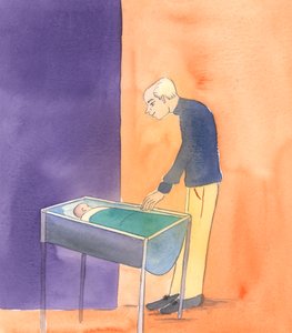Tanrı nihayet bize olan sevgisinin doluluğunu sadece Cennette gösterebilir, 2002 (kağıt üzerinde w/c) by Elizabeth Wang