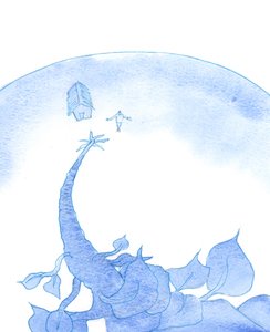 Vaftizimizin tohumu, güçlü bir bitkiye dönüşmek ve bizi manevi yaşamın doruklarına götürmek içindir, 2003 (kağıt üzerinde w/c) by Elizabeth Wang
