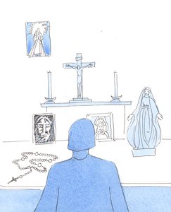 Popüler ibadetlerin öneminin ve değerinin farkında olmalıyız, 2004 (kağıt üzerinde w/c) by Elizabeth Wang