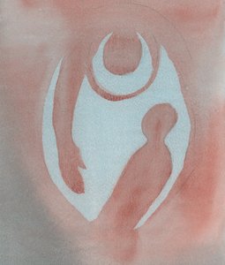 Günahlarımızdan tövbe ettiğimiz zaman, Baba Tanrı bizi hızlı bir bağışlama hareketiyle kucaklar, 2001 (kağıt üzerinde w/c) by Elizabeth Wang