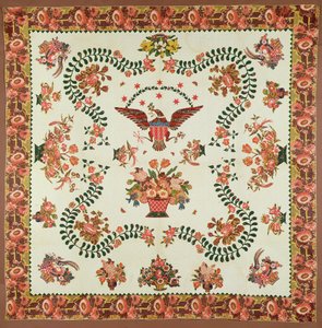 Yorgan, c.1825 (aplike pamuklular) by Elizabeth Welsh