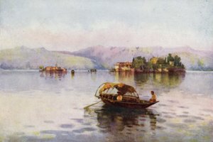 Bir Yaz Akşamı, Lago Maggiore (renkli taş) by Ella Du Cane