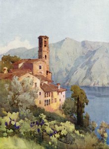 Castagnola, Lugano Gölü (renkli taş) by Ella Du Cane
