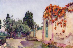 İspanyol Villasına giriş (renkli taş) by Ella Du Cane
