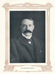 Sir Edward Elgar, 1895. by Elliott and Fry