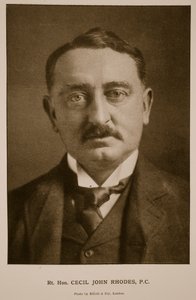 Rt Hon Cecil Rhodes, P.C. (sepya fotoğrafı)