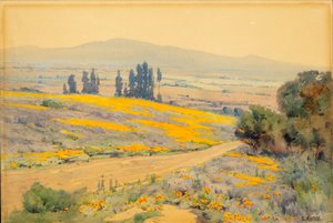 Kaliforniya Bahar Peyzajı by Elmer Wachtel