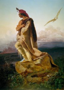 Cooper, Mohikanların Sonu / E.G. Leutze by Emanuel Gottlieb Leutze