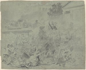 New York—Sokak Sahnesi by Emanuel Gottlieb Leutze